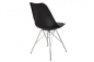 Preview: Retro Design Stuhl SALY - schwarz