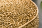 Preview: Couchtisch EXTRAVAGANT 80cm - gold - Handarbeit