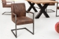 Preview: Freischwinger Stuhl ASPEN - vintage braun