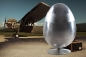Preview: Sessel Space Egg Alu silber braun