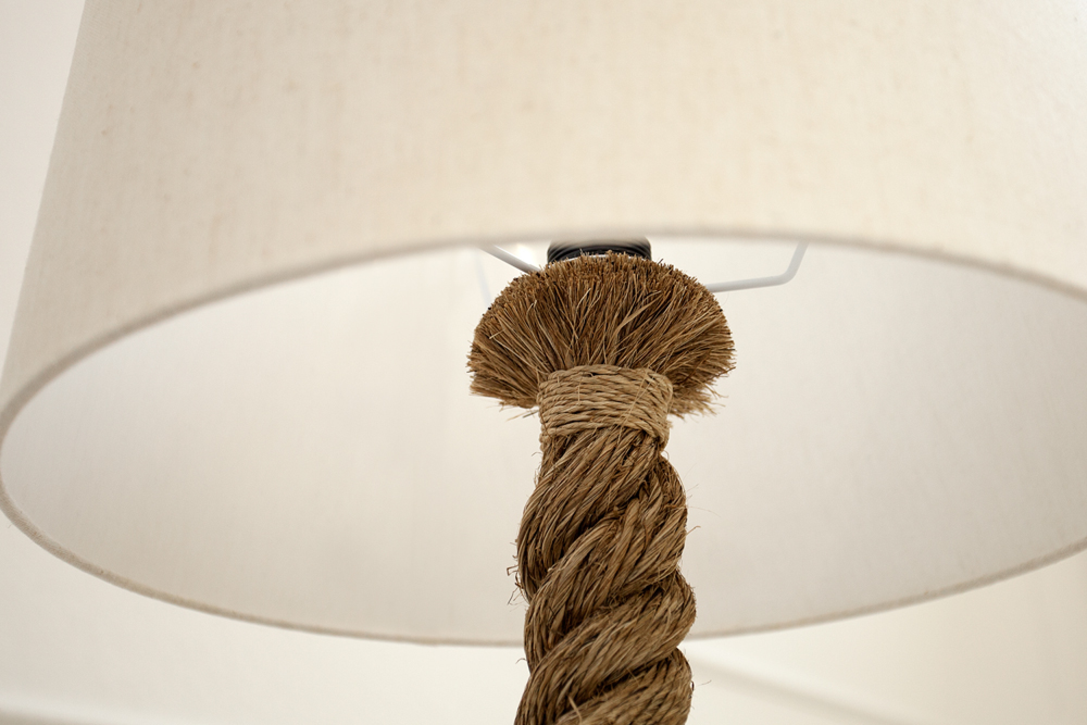 Stehlampe MARITIME 160cm - Seil Leinenschirm