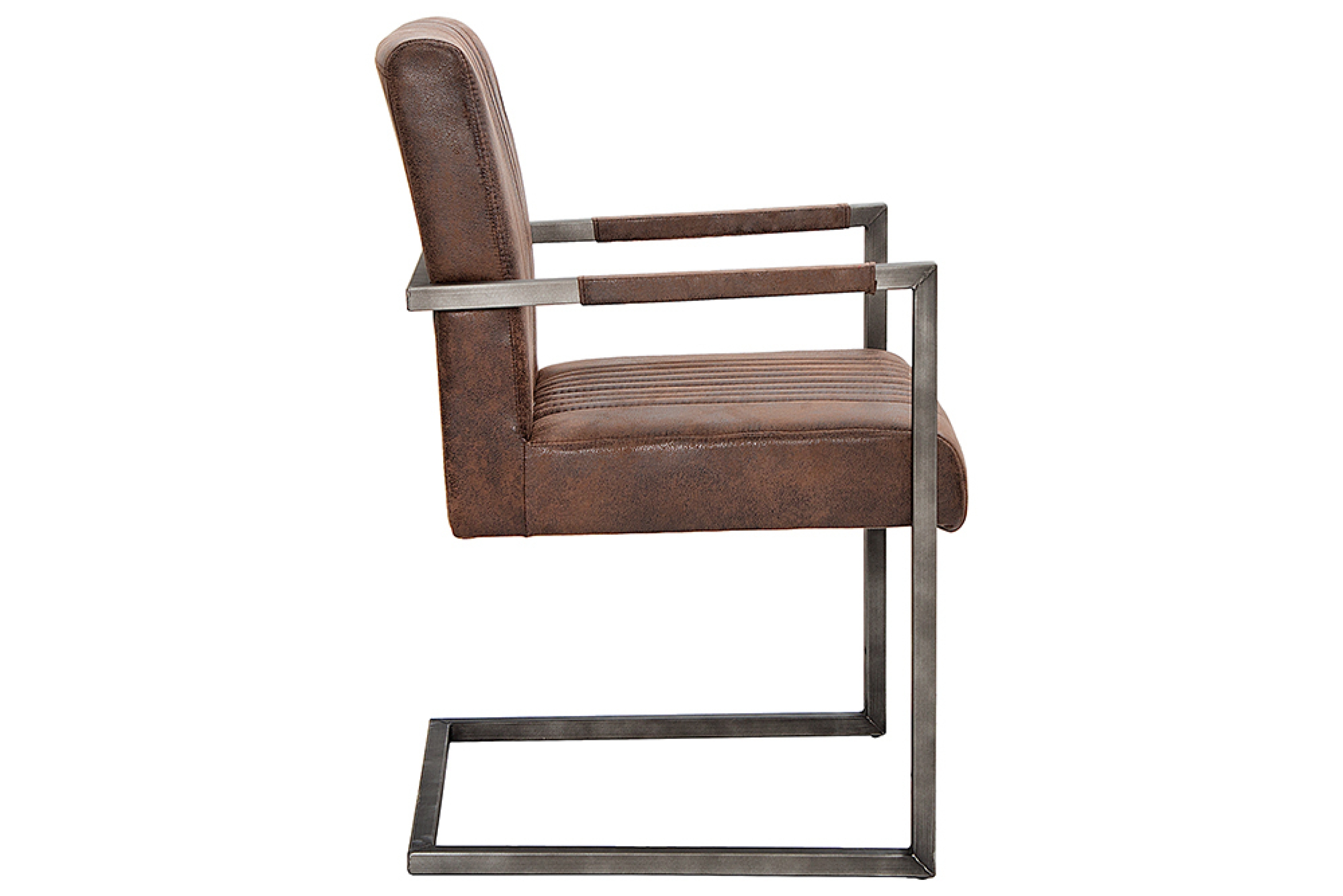 Freischwinger Stuhl ASPEN - vintage braun